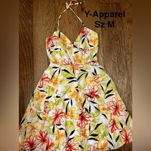 Y-Apparrel floral halter Sz M Vintage